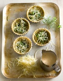 Asparagus and Gruyère quiches