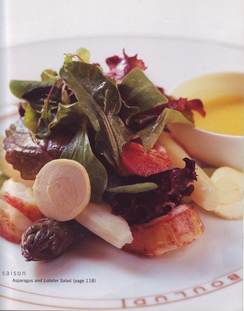 Asparagus and lobster salad