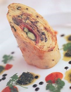 Asparagus and potato rotolo