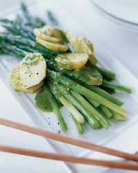 Asparagus and potato salad with Riesling-tarragon vinaigrette