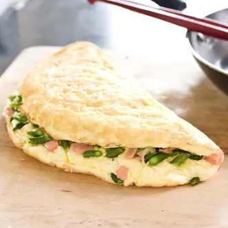 Asparagus and smoked salmon filling