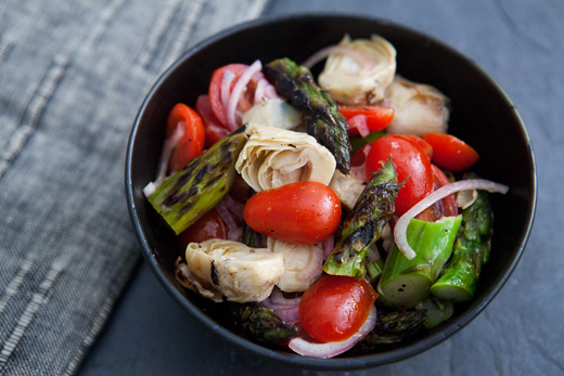 Asparagus artichoke salad