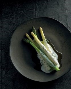 Asparagus, buttermilk, smoked oil