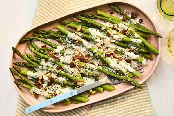 Asparagus Caesar with pecorino