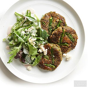 Asparagus falafel