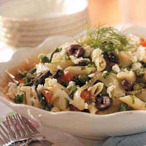 Asparagus-fennel pasta salad