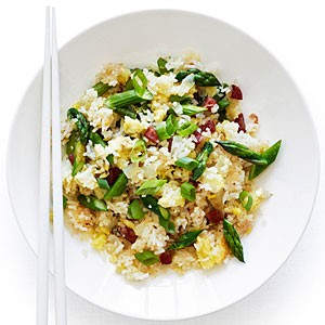 Asparagus fried rice
