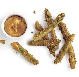 Asparagus fries with smoked paprika aïoli