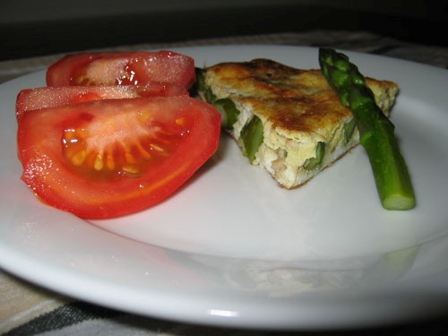 Asparagus frittata