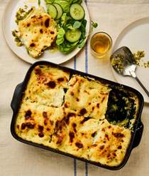 Asparagus lasagne with pecorino