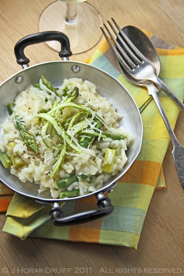 Asparagus, lemon and mint risotto