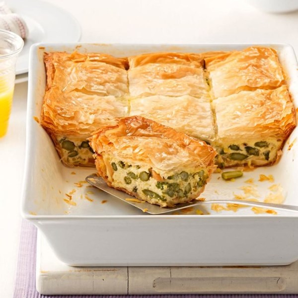 Asparagus phyllo bake