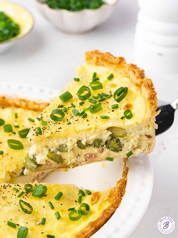 Asparagus quiche