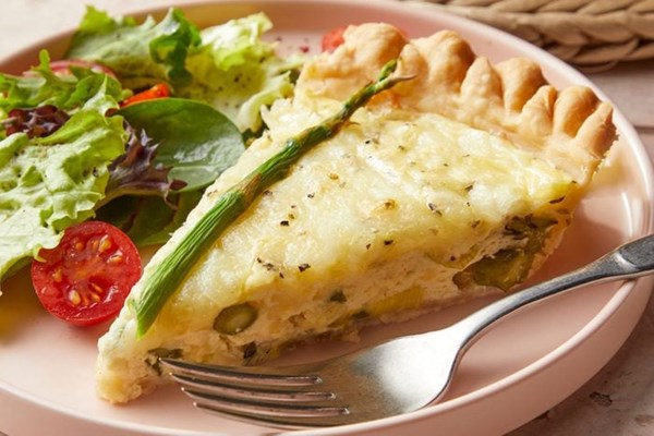 Asparagus quiche