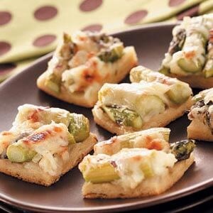 Asparagus snack squares