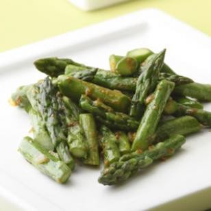 Asparagus with curry butter