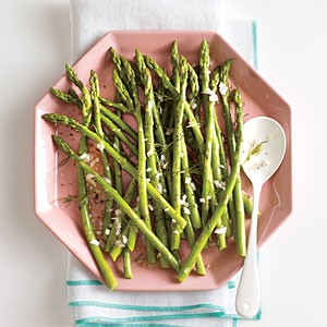 Asparagus with dill vinaigrette