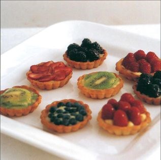 Assorted berry tartlets