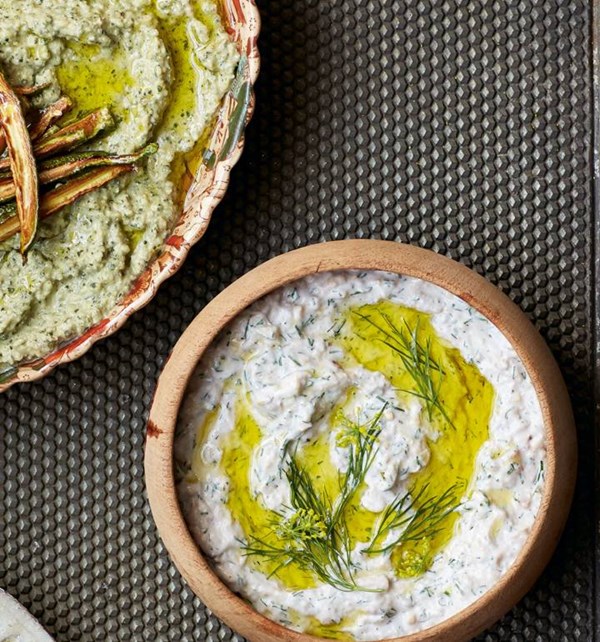 Aubergine & walnut dip (Baba bil joz)