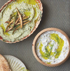Aubergine & walnut dip (Baba bil joz)