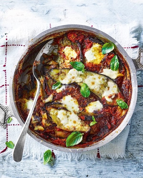 Aubergine al forno with 'nduja