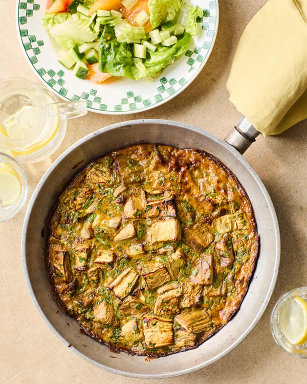 Aubergine and barberry kuku