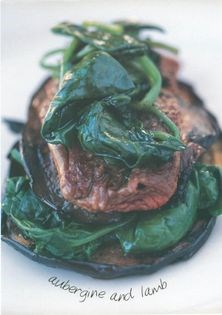 Aubergine and lamb