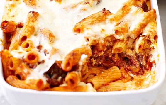 Aubergine and lamb pasticcio 
