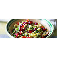 Aubergine and tomato salad (Batanjene raheb)