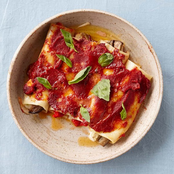 Aubergine cannelloni