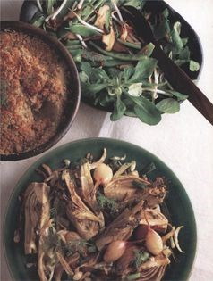 Aubergine crumble