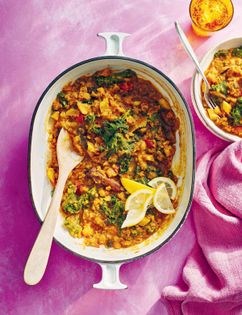 Aubergine dhansak