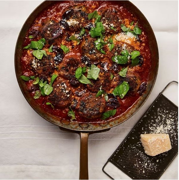 Aubergine dumplings alla Parmigiana
