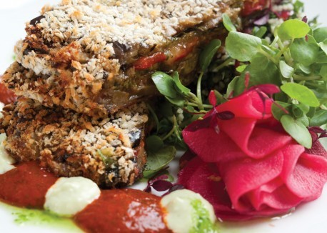 Aubergine (eggplant) schnitzel
