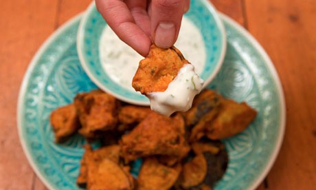 Aubergine fritters