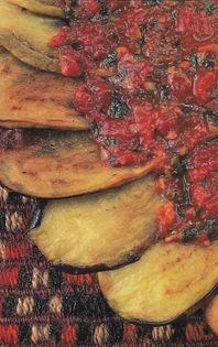 Aubergine in tomato sauce (Kirmizi soslu patlican)