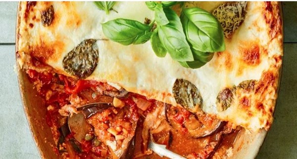 Aubergine lasagne