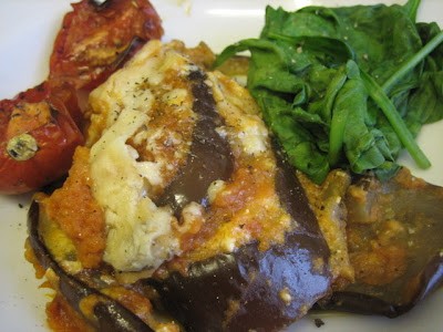 Aubergine “lasagne”