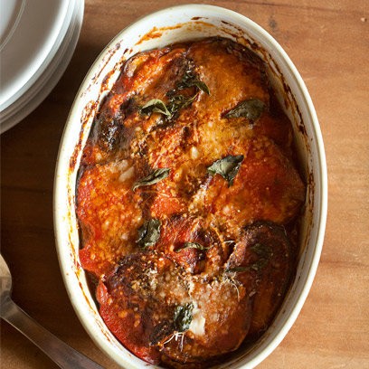 Aubergine Parmigiana (Parmigiana di melanzane)
