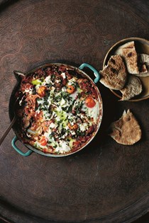 Aubergine shakshuka (Shakshuka batenjan)