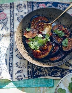 Aubergine with shrimp paste