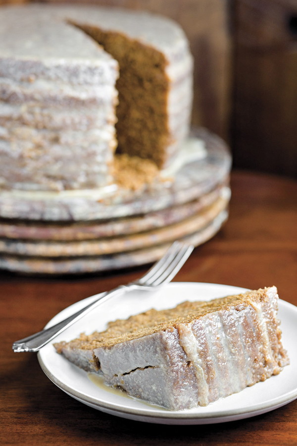 Audrey Morgan's apple sorghum stack cake