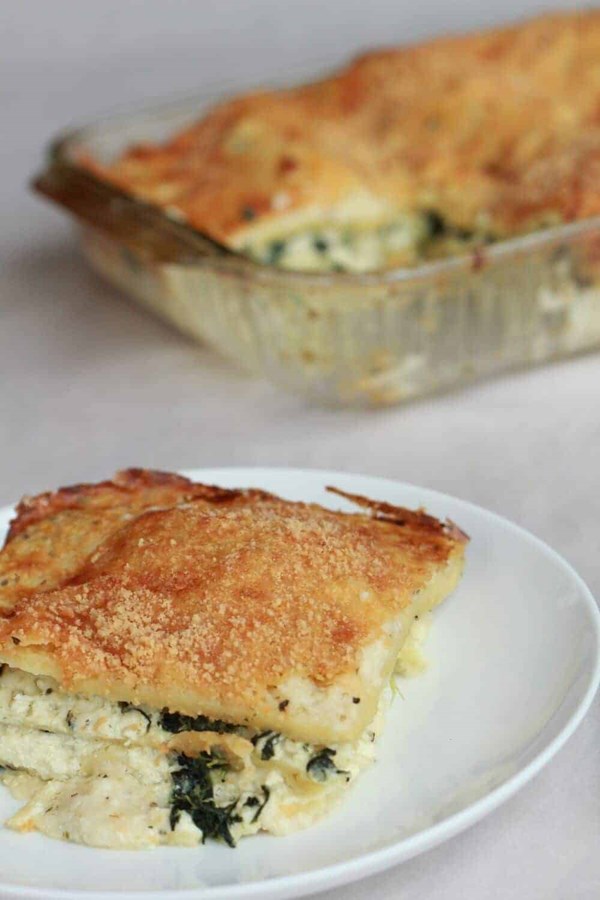 Aunt Katie’s white lasagna