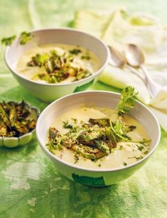 Aunty Geeta's cur-heee with crispy okra