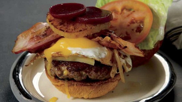 Aussie burger with the lot