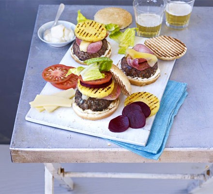 Aussie burgers with the lot