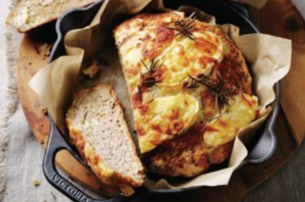 Australian washed rind, pepperberry and cider damper