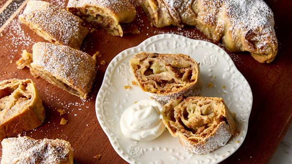 Austrian apple strudel