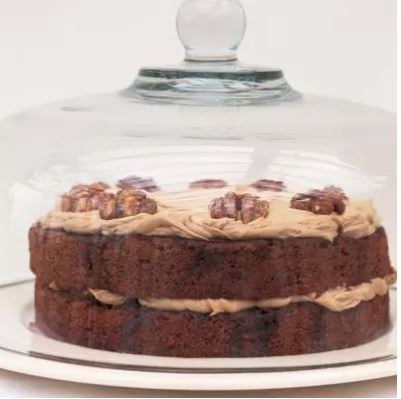 Austrian coffee and walnut cake with coffee cream