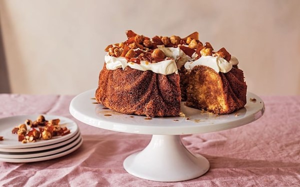 Austrian hazelnut cake with coffee and rum